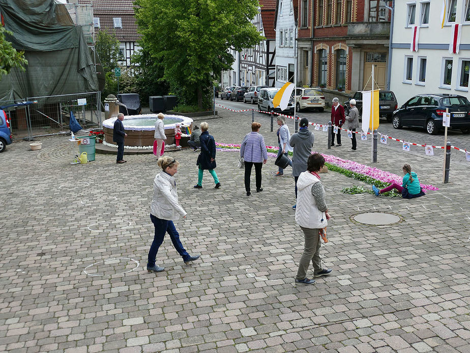 Bluemteppich auf dem Naumburegr Marktplatz (Foto: Karl-Franz Thiede)